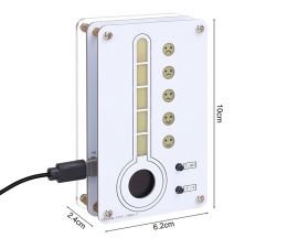 DIY Temperature Humidity Meter with Expressive LED Face, Dual Units ℃/℉ Display Thermo-Hygrometer Soldering Practice Kit, STEM Electronics Project for Home Room School